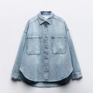 Zara Light Blue Denim Shirt